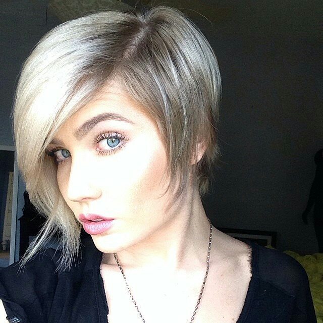 corte pixie para rosto redondo