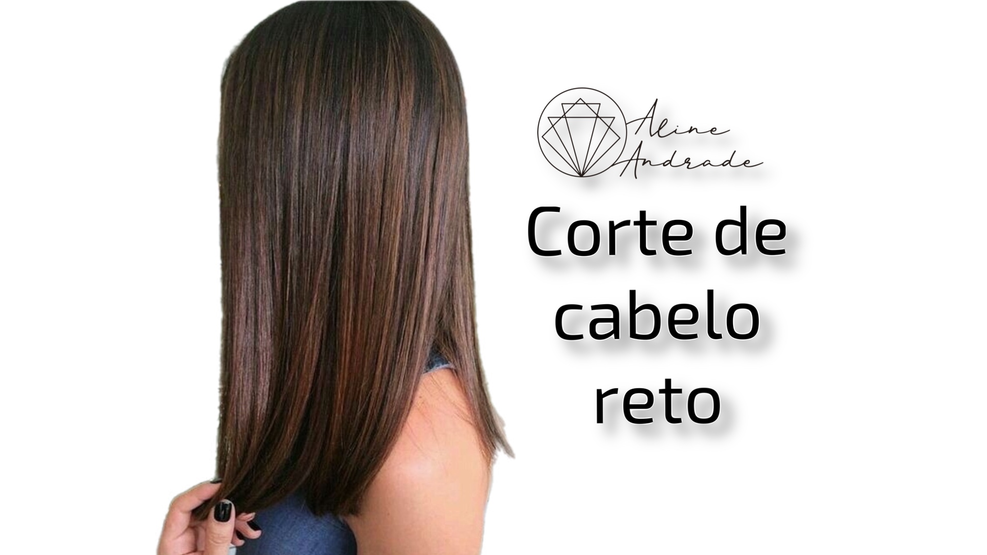 corte de cabelo feminino reto