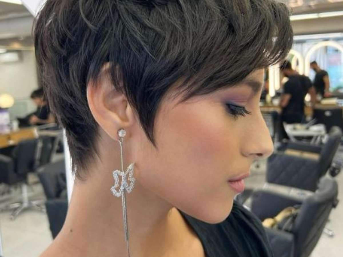 corte de cabelo feminino para rosto redondo super curto