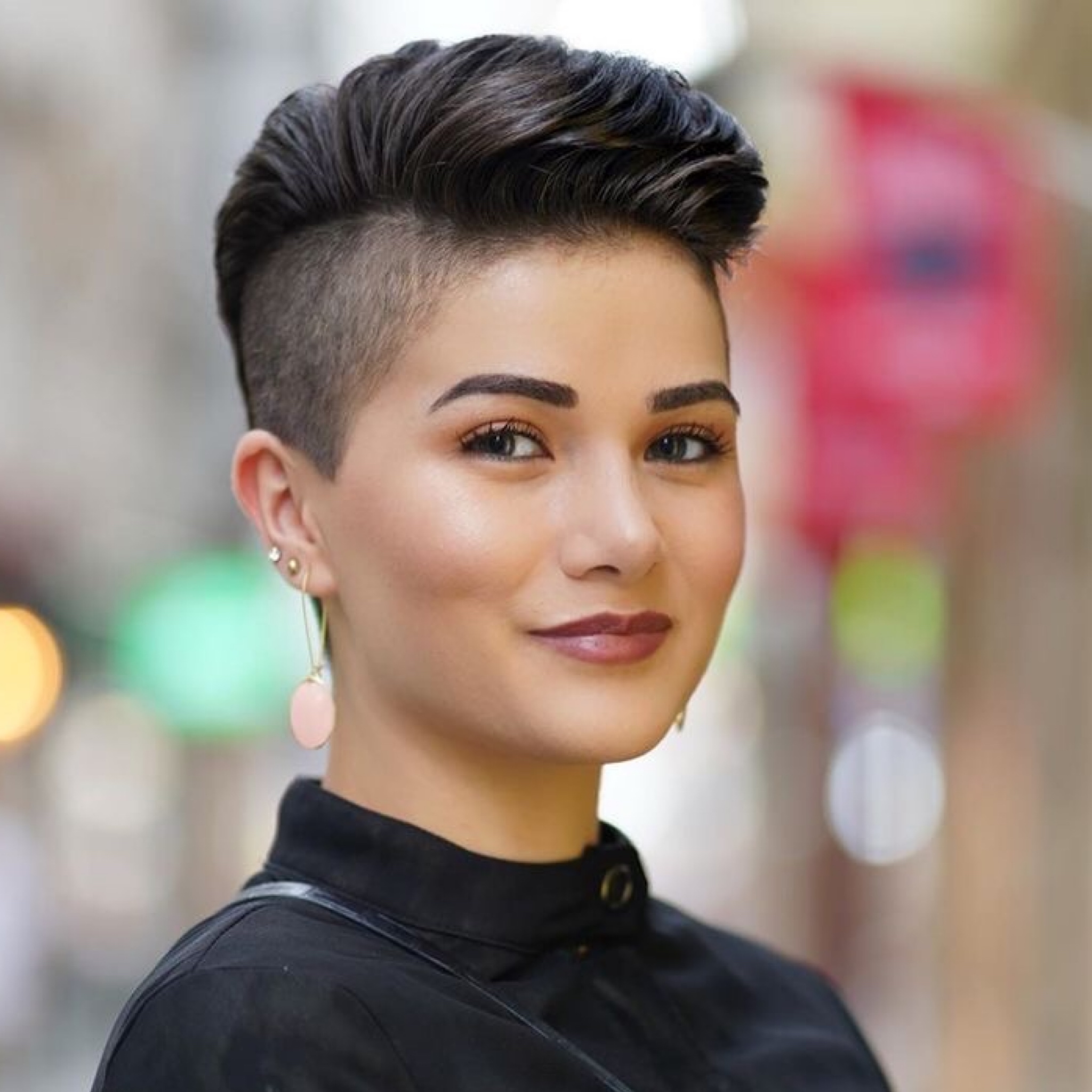 corte de cabelo feminino para cabelo grosso super curto