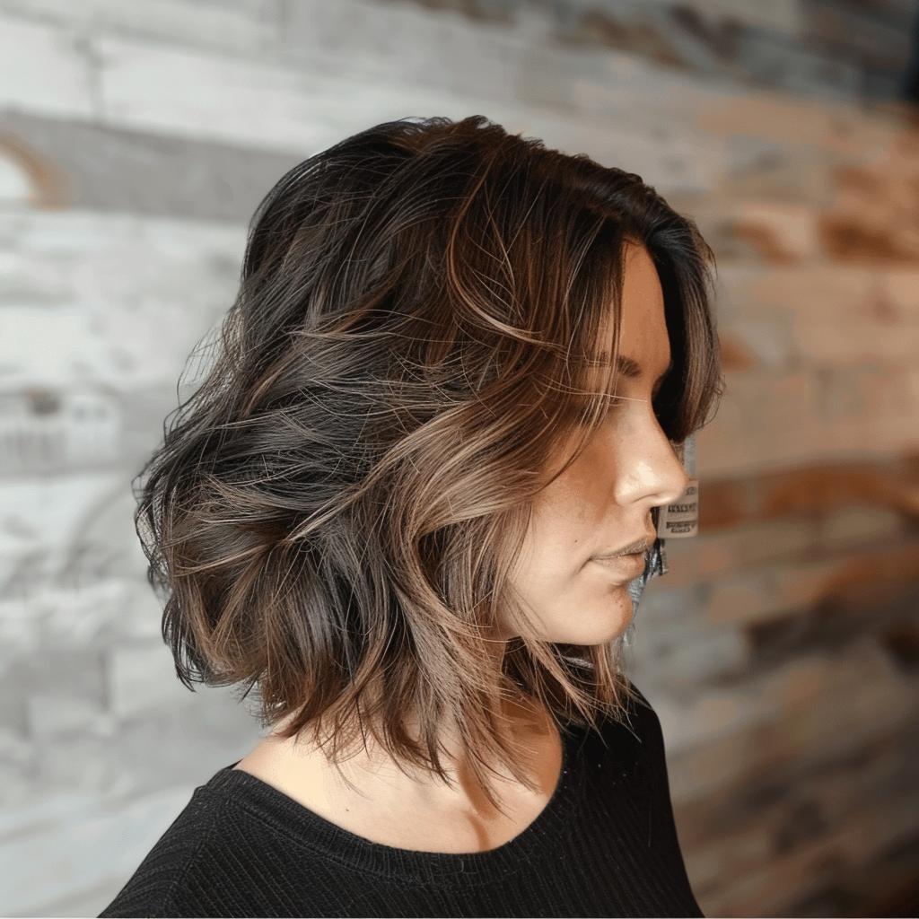 corte degradê feminino repicado