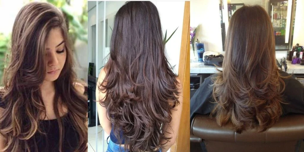 corte de cabelo grande liso