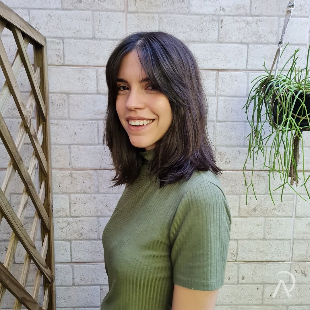 como estilizar cabelo liso na altura do ombro