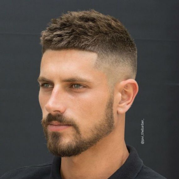 corte de cabelo masculino curto com franja