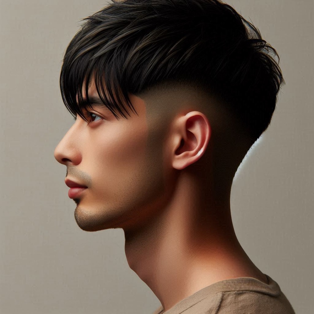 corte de cabelo masculino curto com franja