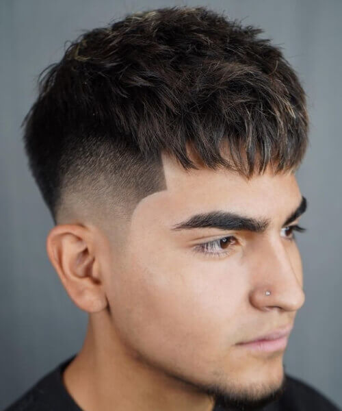 corte de cabelo para rosto quadrado masculino