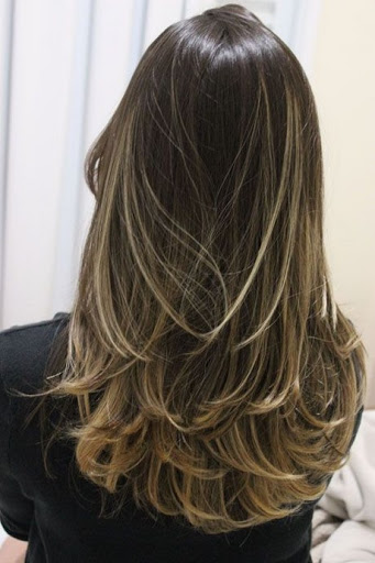 corte de cabelo repicado em camadas
