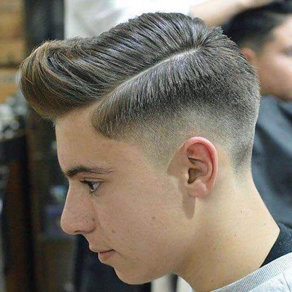 corte de cabelo topete