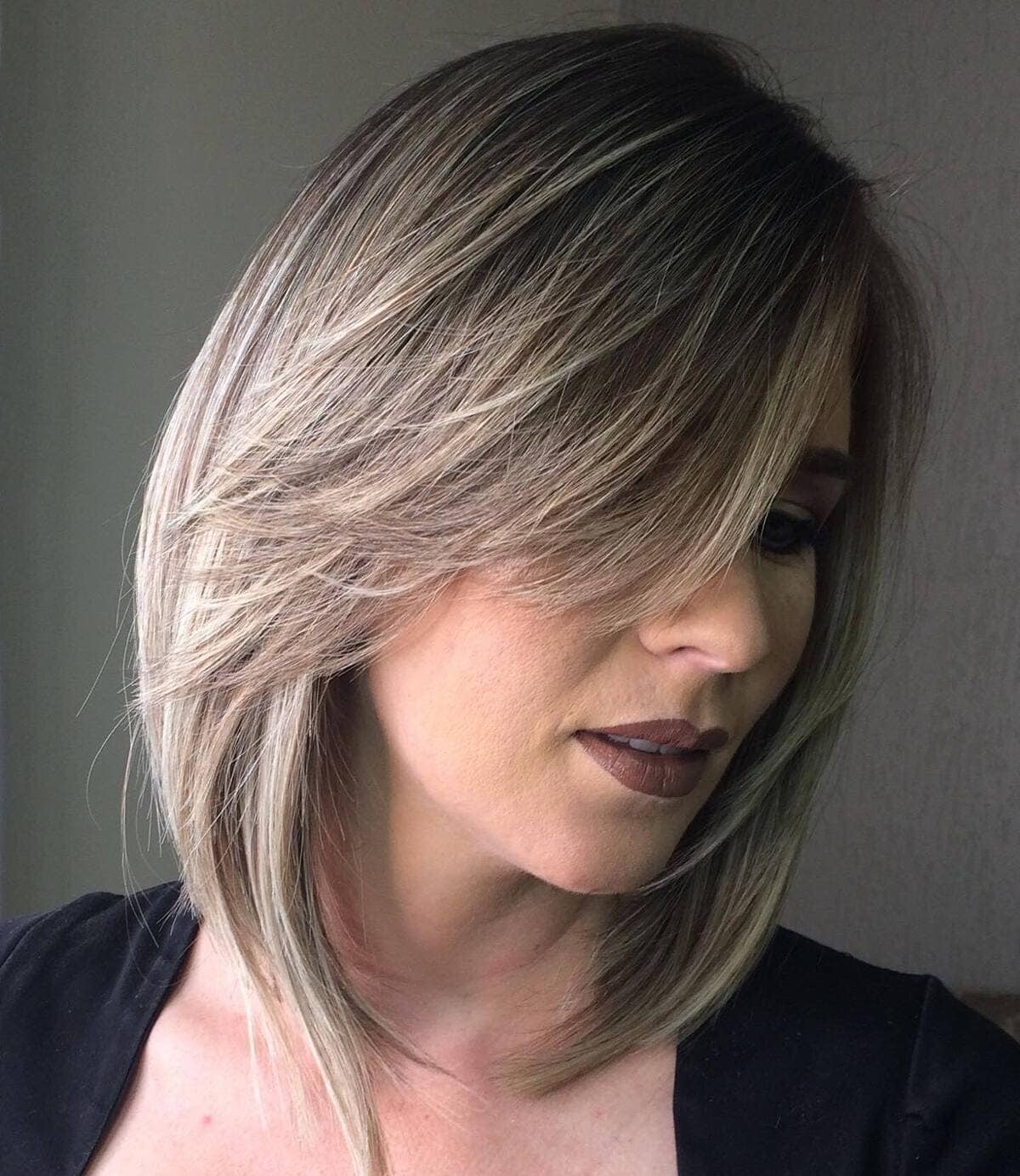 corte chanel de bico para cabelos finos