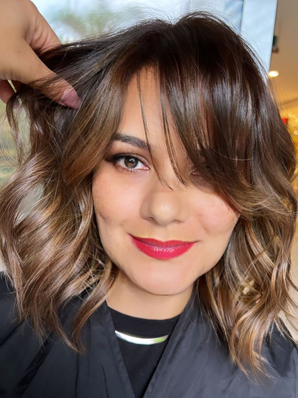 cortes de cabelo com franja lateral