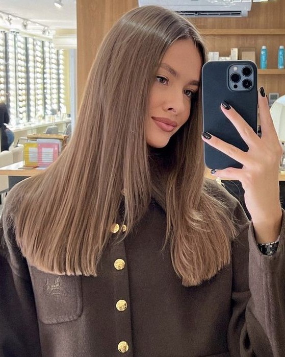 cortes de cabelo liso para rosto redondo