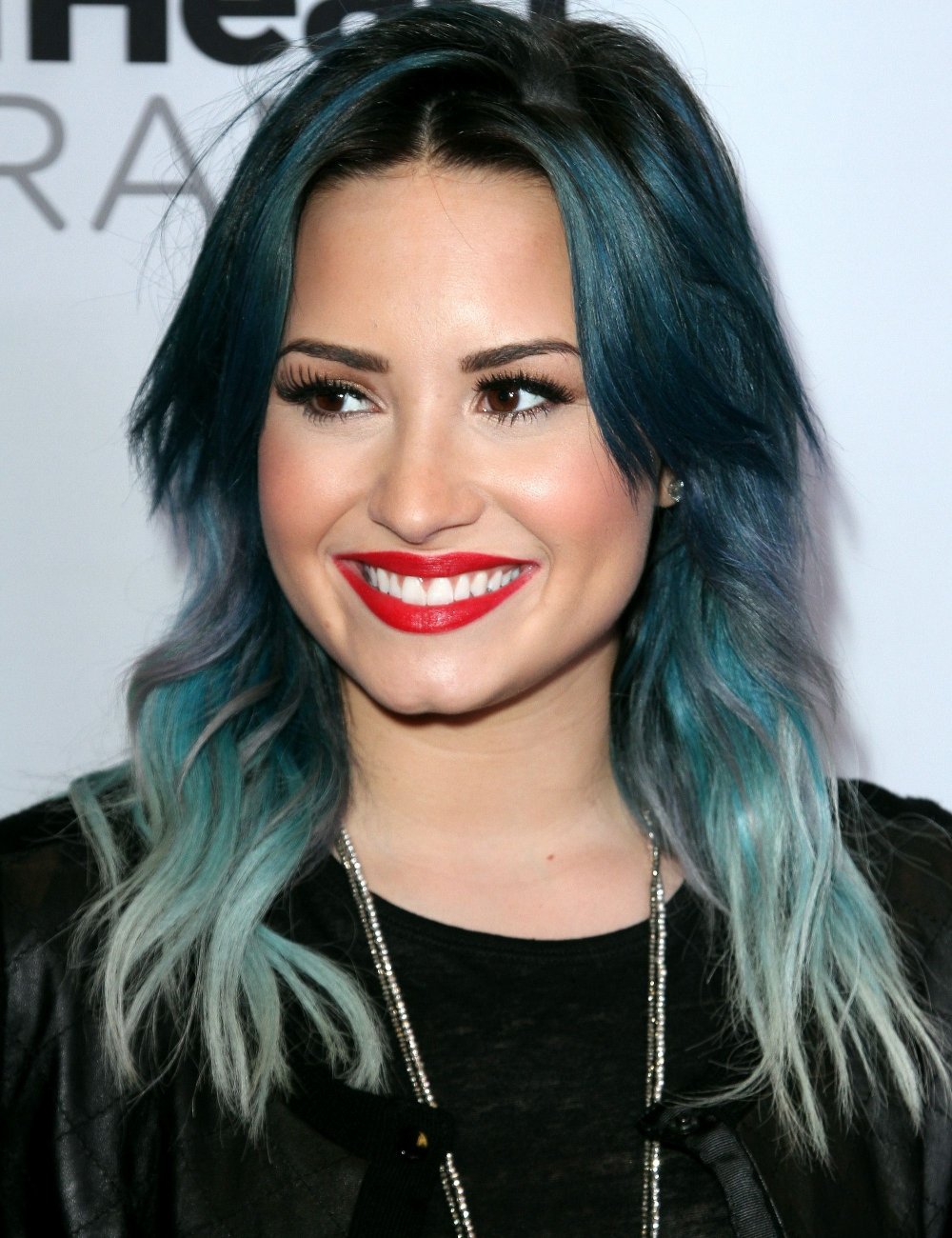 demi lovato cabelo azul photoshoot