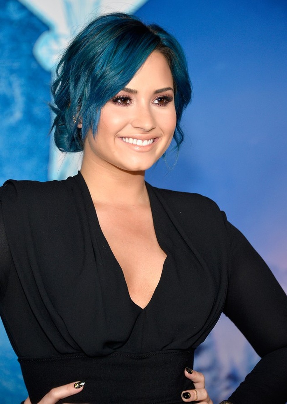 demi lovato cabelo azul photoshoot