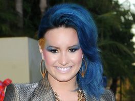 demi lovato cabelo azul photoshoot