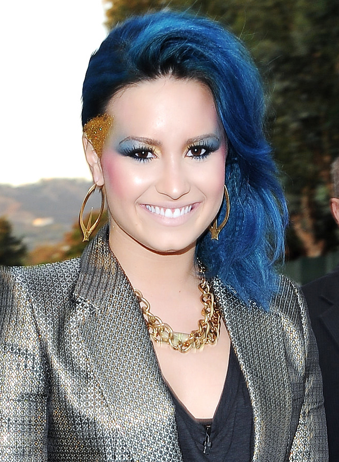 demi lovato cabelo azul photoshoot