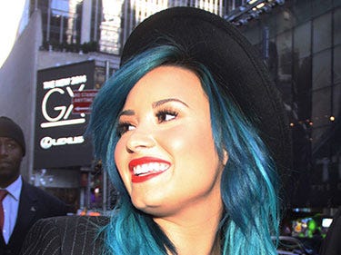 demi lovato cabelo azul photoshoot