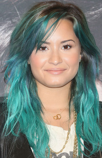 demi lovato cabelo azul photoshoot