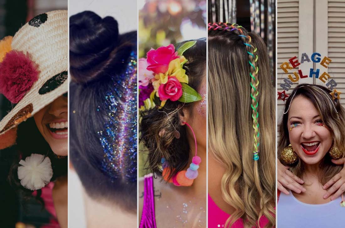 glitter para cabelo carnaval