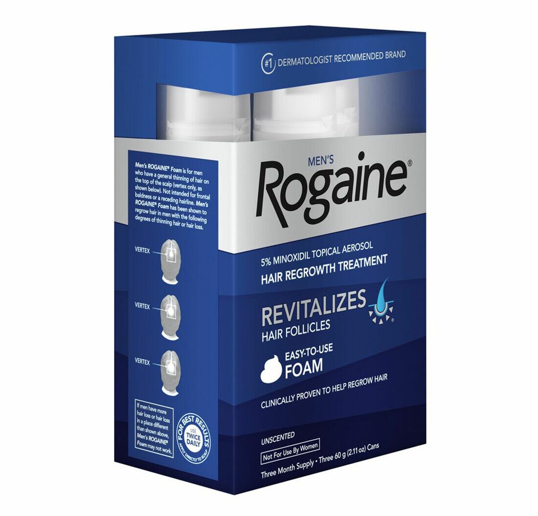 Rogaine ou Kirkland: Comparativo Detalhado de Minoxidil Espuma 5%