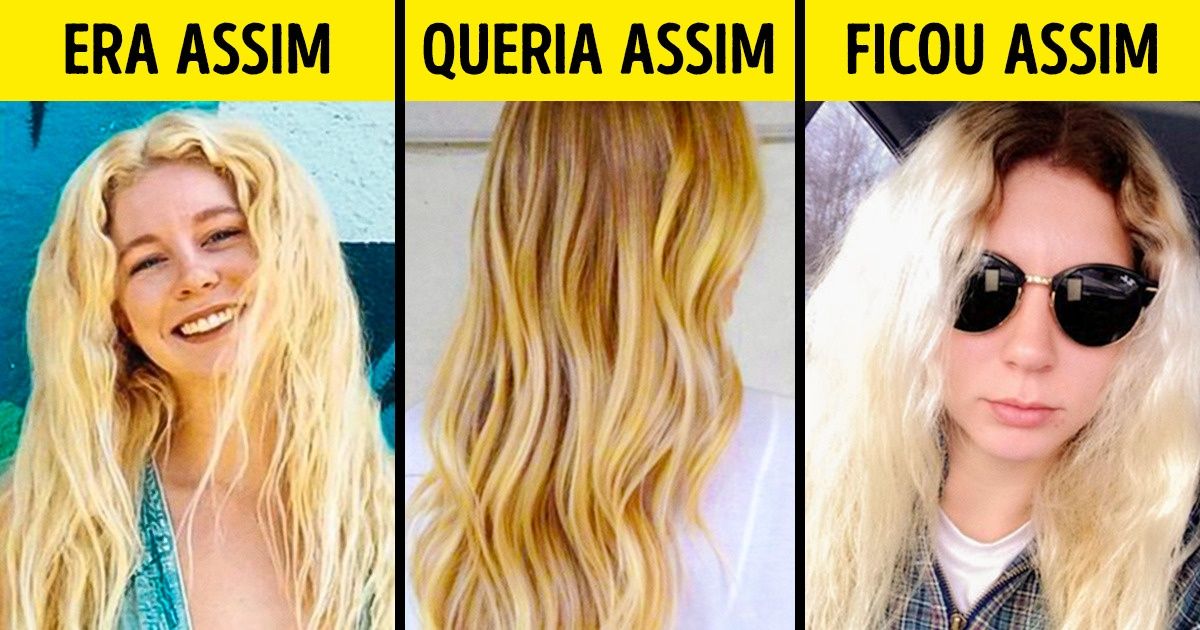 expectativa x realidade corte de cabelo