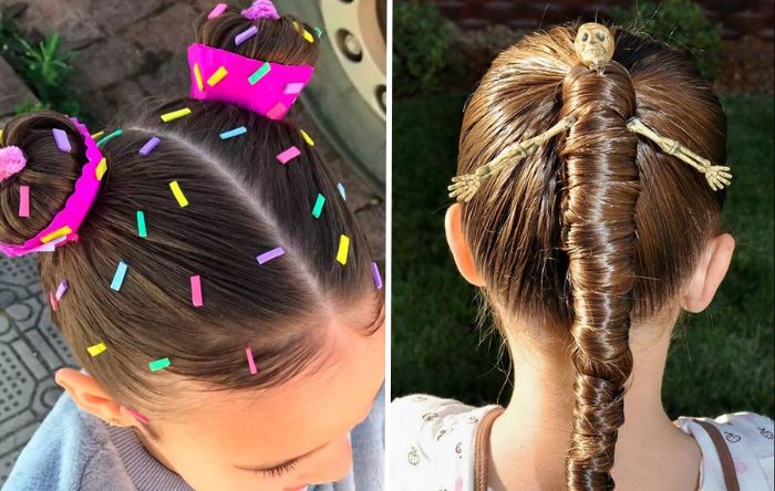 penteado maluco infantil feminino fácil rápido