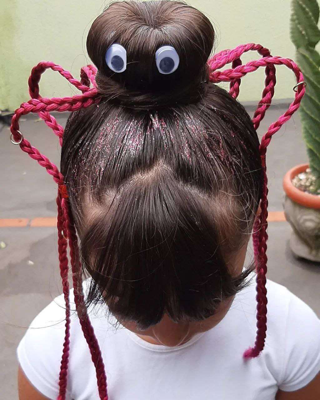 penteado maluco com acessórios