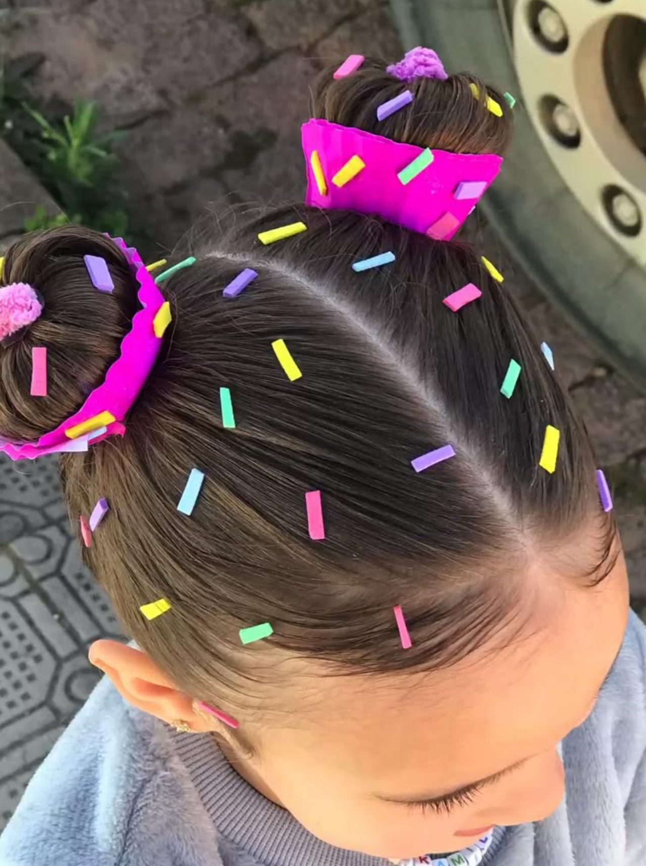 como fazer penteado maluco simples