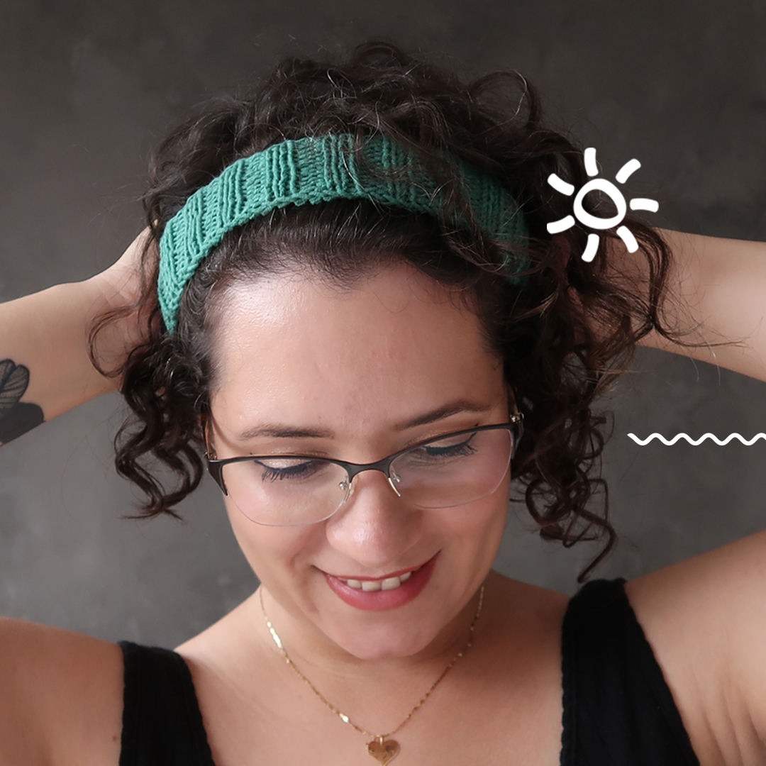 ear warmer de tricô