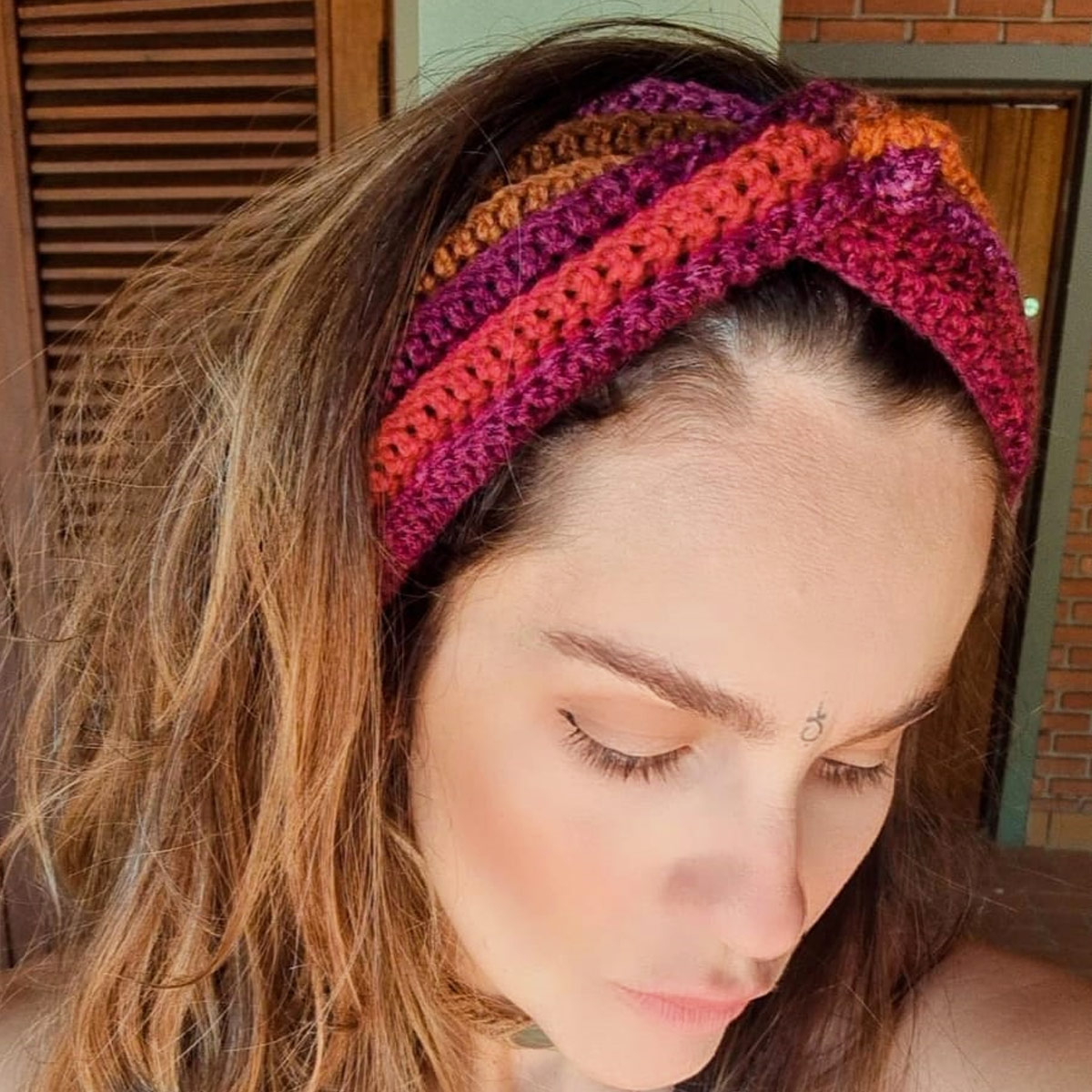 faixas de cabelo de croche