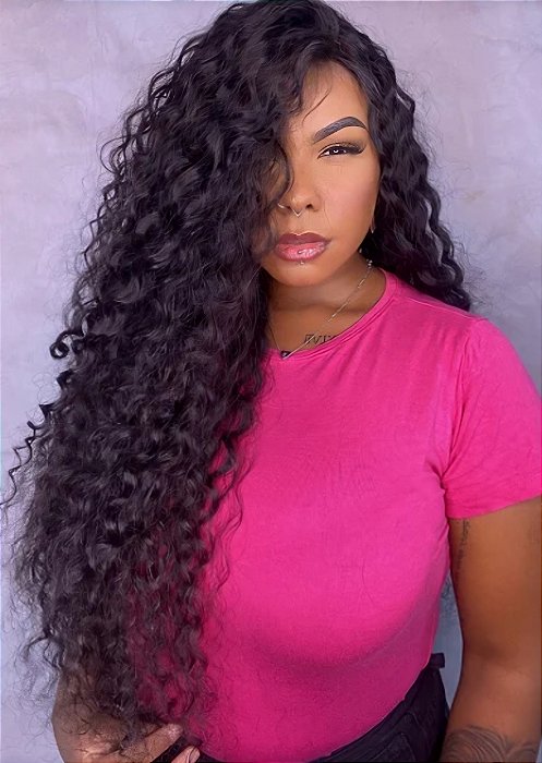 fake de cabelo cacheado