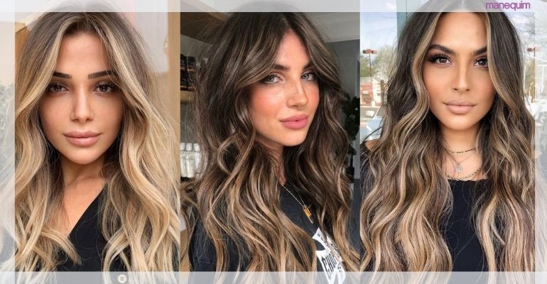Morena Iluminada com Balayage: Guia completo de tons e cuidados