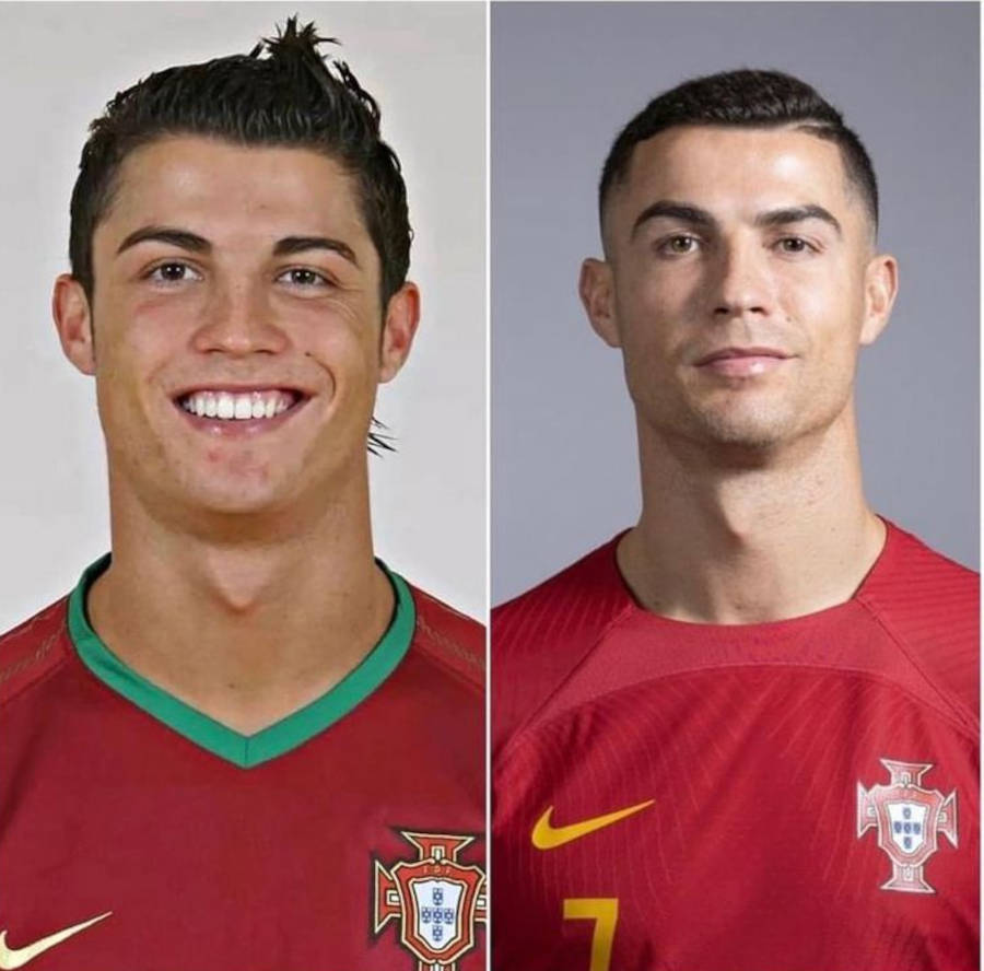 fotos do cabelo de cristiano ronaldo