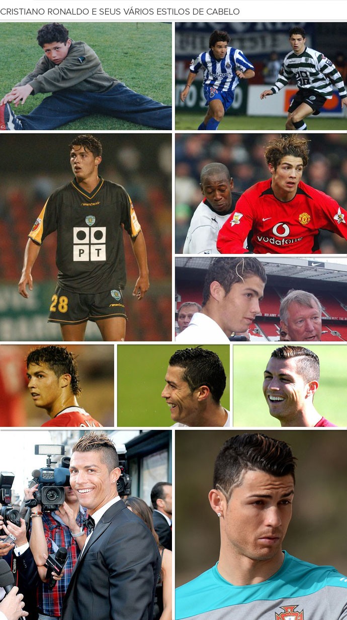 fotos do cabelo de cristiano ronaldo