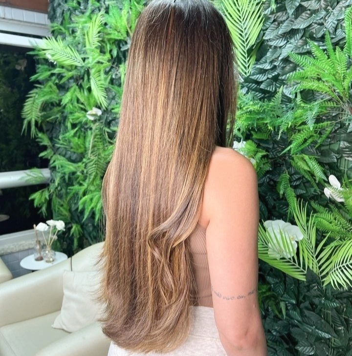 fotos para fingir ser você cabelo liso