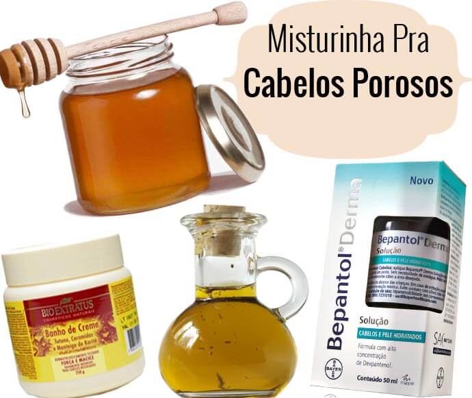 hidratação para cabelo poroso caseiro