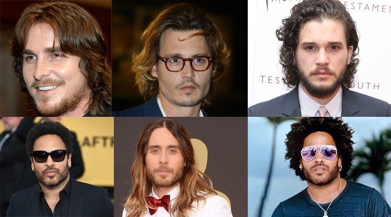 Homens De Cabelo Grande