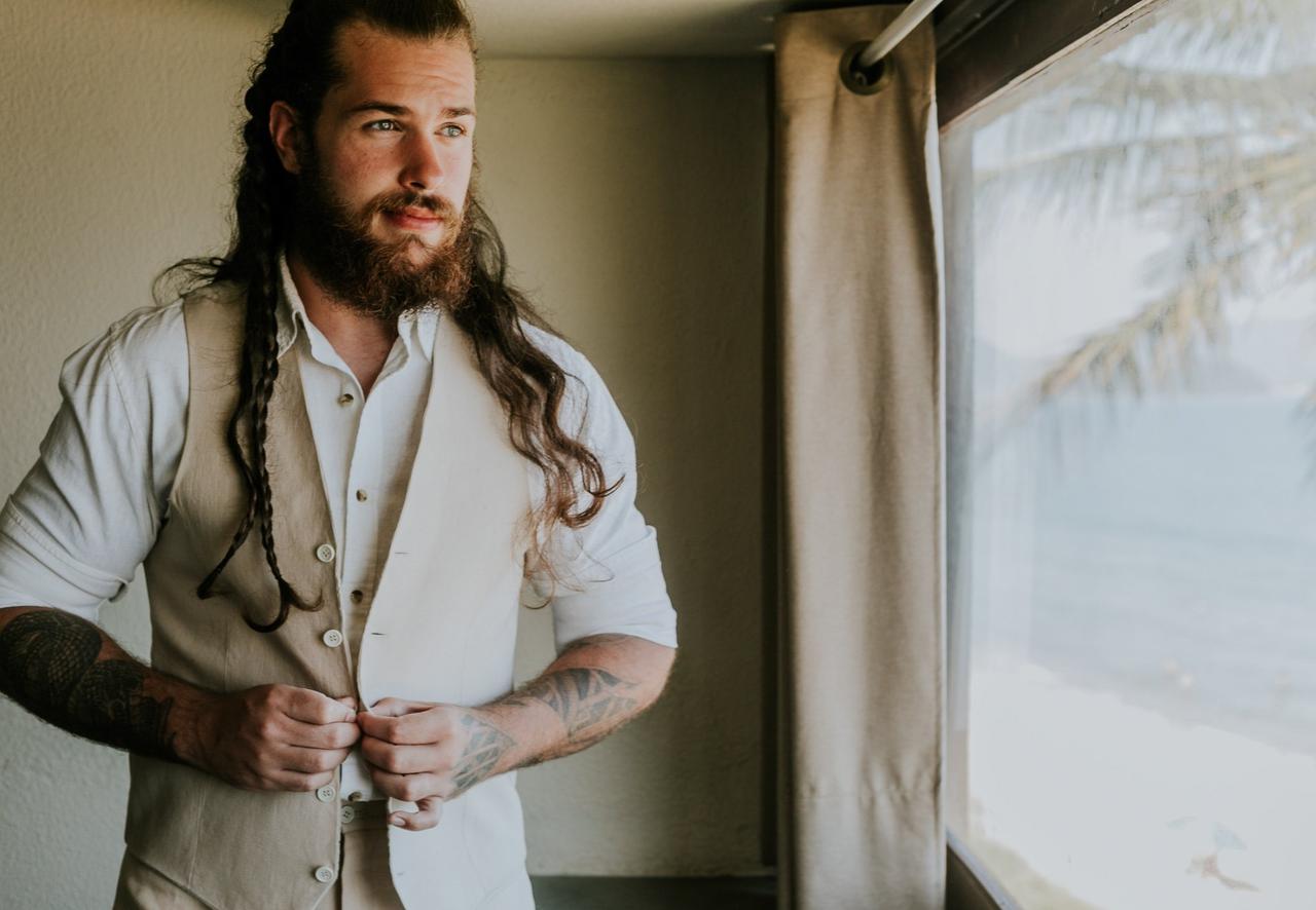 Homens De Cabelo Grande