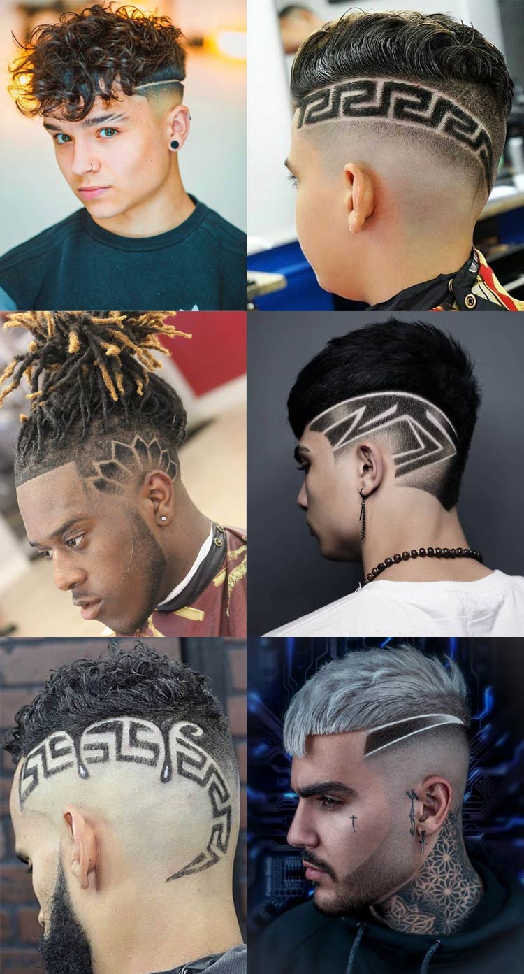 imagens de corte de cabelo masculino com desenho