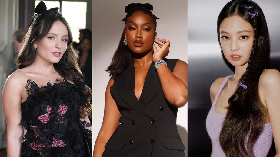 ideias de laços de cabelo criativos para festas