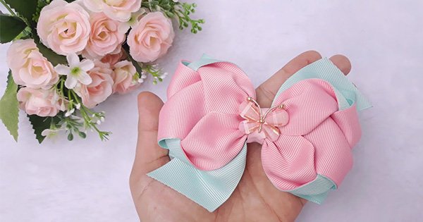 preço medio laço de cabelo bebe com perolas