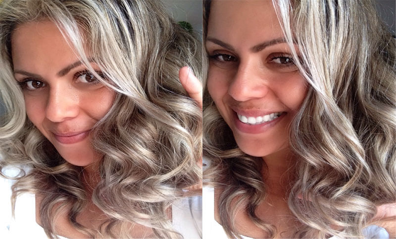 loiro acinzentado tira o laranja do cabelo