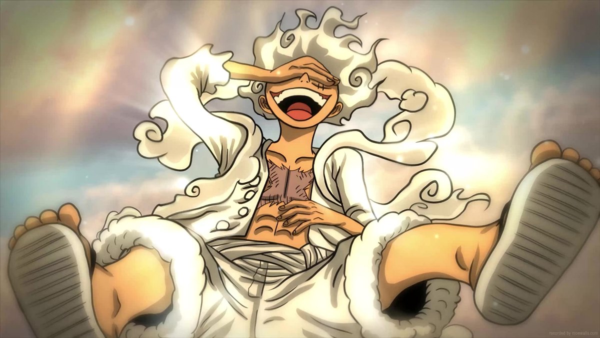 luffy gear 5 cabelo vermelho
