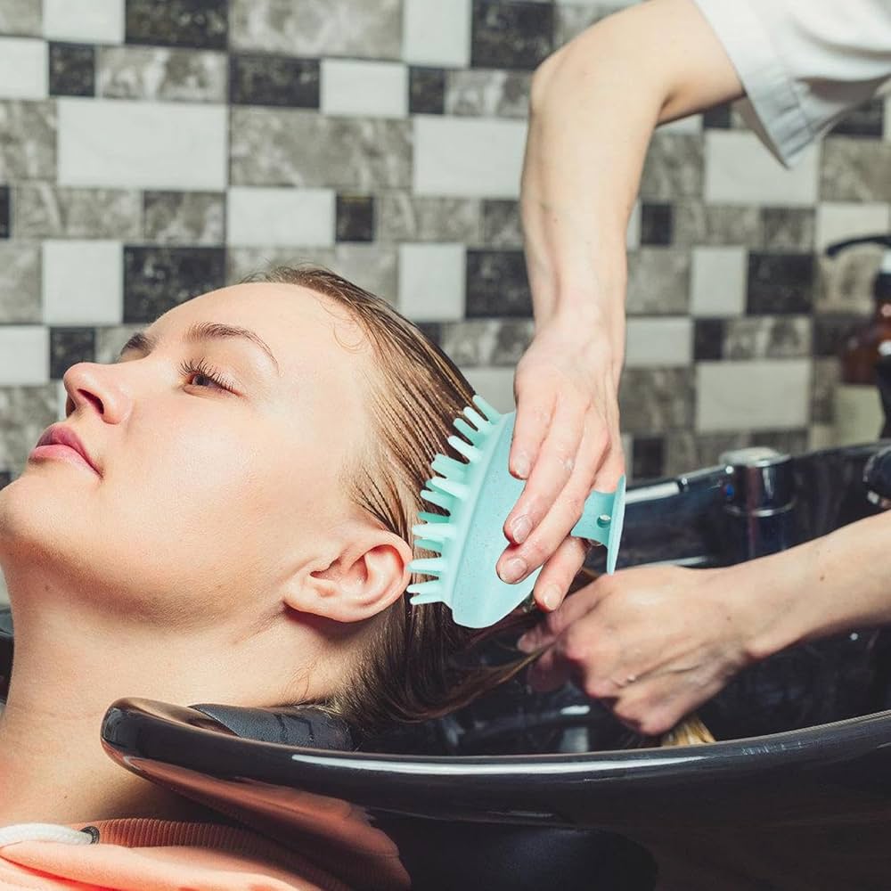 massagem capilar na lavagem