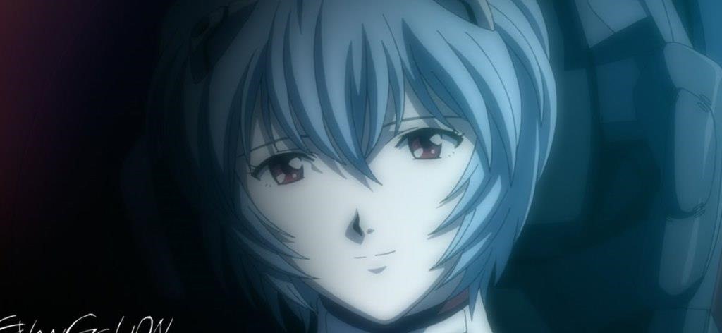 menina de cabelo azul anime