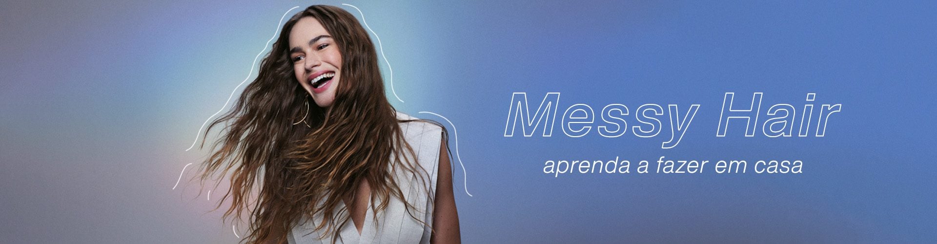 como fazer messy hair com chapinha