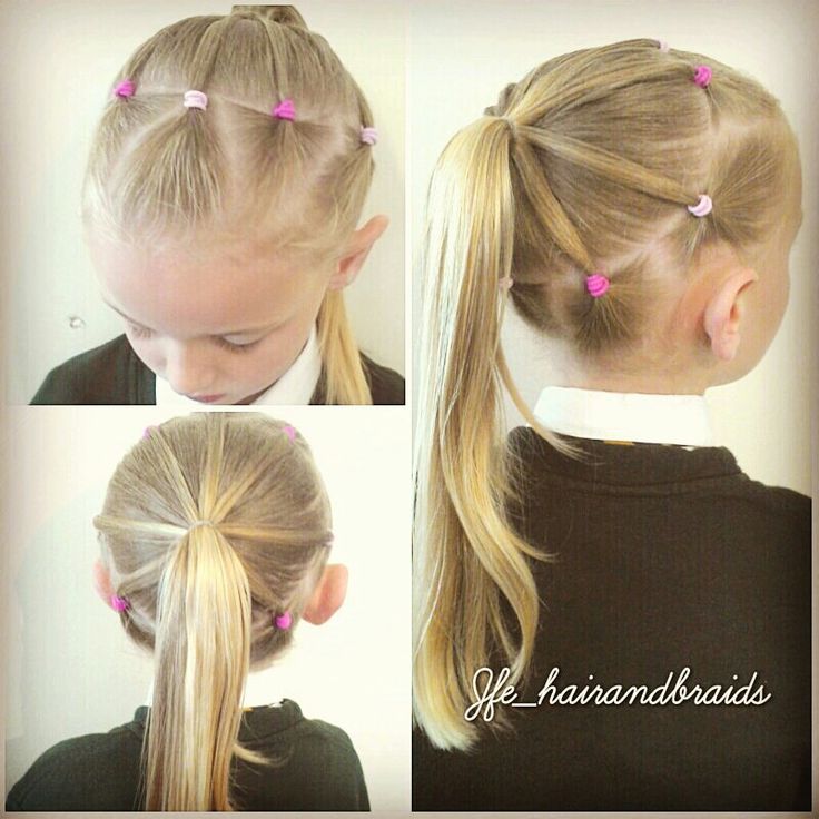 penteado infantil com tiaras