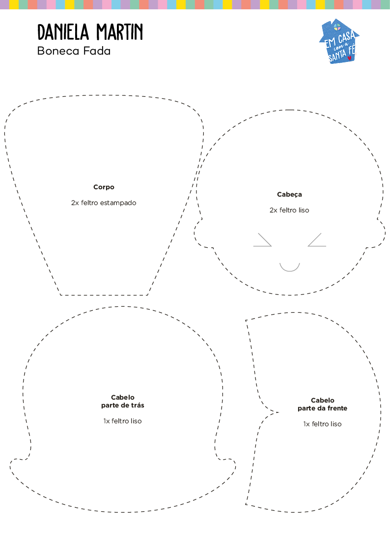 Top 5 Moldes Gratuitos de Cabelos de Feltro para Baixar Agora