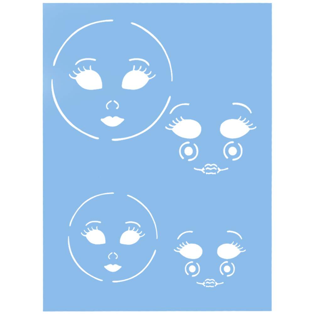 molde cabelo boneca feltro