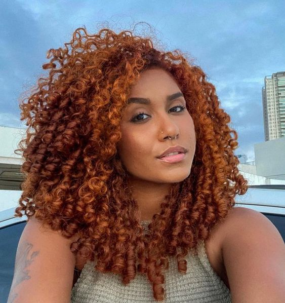 cuidados com cabelo ruivo negro