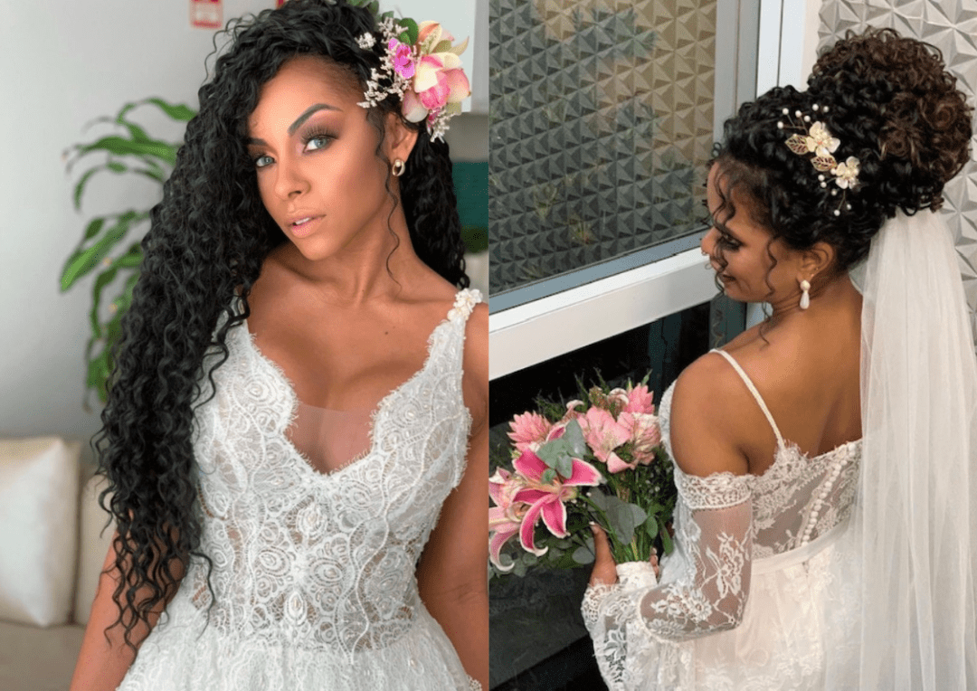 Boho Chic para Noivas Cacheadas: Penteados e Estilo